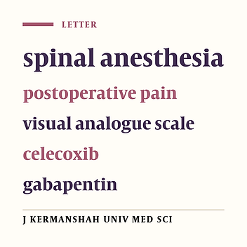 Effect of adding celecoxib to a single dose of gabapentin on postoperative pain relief