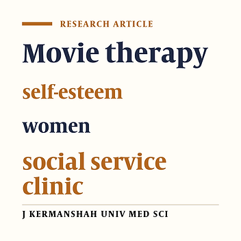 The impact of movie therapy on vulnerable women’s self-esteem referring to non-governmental social service clinics of Tehran