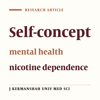 Predictive model of nicotine dependence based on mental health indicators and self-concept