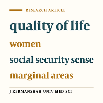 Health-related quality of life of women in marginal areas of Kermanshah and some related factors