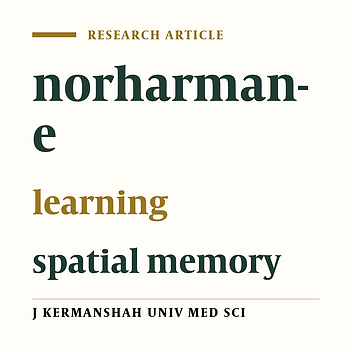 Effect of acute injection of norharmane on learning and spatial memory in rats
