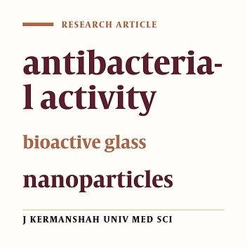 Antibacterial effect of bioactive glass nanoparticles prepared via sol gel method
