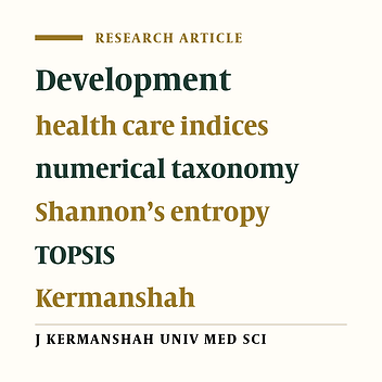 Access to healthcare facilities: case study of Kermanshah province