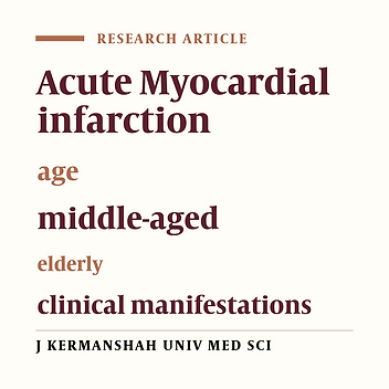 Comparison of the clinical symptoms of myocardial infarction in the middle-aged and elderly