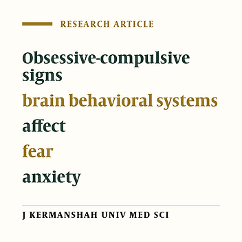 The effect of brain-behavioural systems and affects on dimensional obsessive-compulsive signs