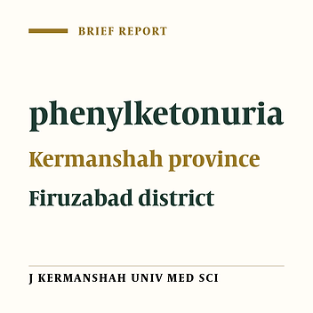 High risk of birth defects with PKU in Mast-e Ali village, Kermanshah province