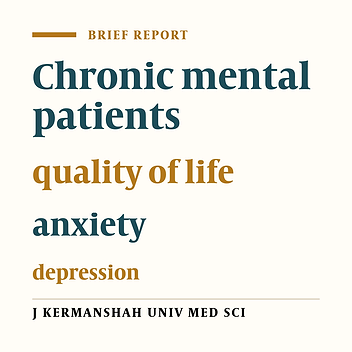 Quality of life in patients inhabiting in chronic mental patients care center
