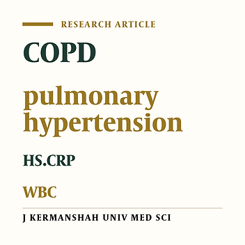 Evaluation of the relationship between WBC, HS.CRP and secondary pulmonary hypertension in patients with COPD