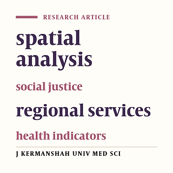 The development level of health indicators in Kermanshah province from the perspective of social justice in 2010