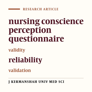 Developing and validating the nursing conscience perception questionnaire