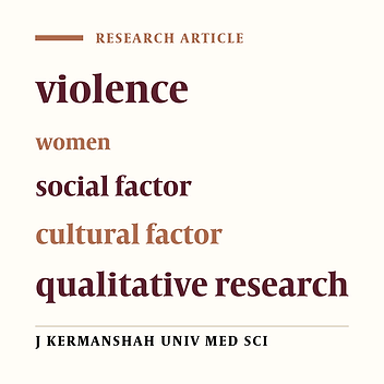 Socio-cultural contexts of domestic violence against women: A qualitative study