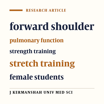 The effect of forward shoulder correction on pulmonary function of elementary female students
