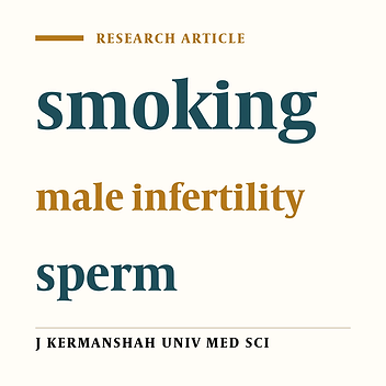 The effect of smoking on the sperm and male infertility