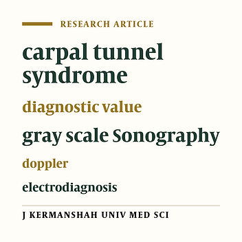 The comparison between ultrasonography and electrodiagnosis value in diagnosing carpal tunnel syndrome