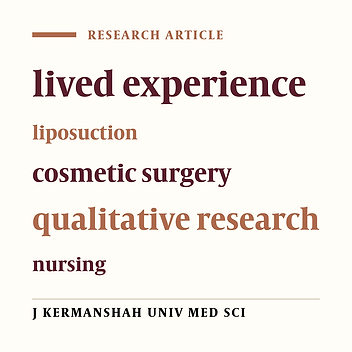 Women’s experience of making decision to do liposuction surgery: A qualitative study