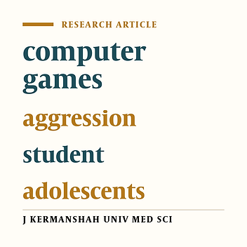 The relationship between playing computer games and aggression in guidance school students of Kermanshah (2012)