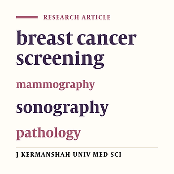 Screening programs about breast with clinical and para clinical examination on women who were referred to Behbood hospital in Tabriz 2010