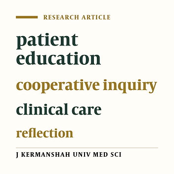 Establishment of sustainable patient health education in clinical care: An action research study