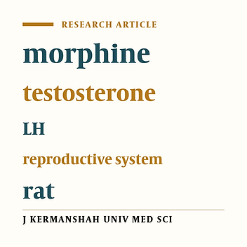 Effects of morphine dependency and its abstinence on serum concentrations of sex hormones and reproductive system in male rats
