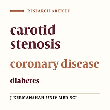 Correlation between carotid stenosis and severity of coronary disease in diabetic candidates for angiography in cardiology clinic of Shariati Hospital in 2011