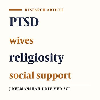 The comparison of social support and religiosity in post traumatic stress disorder patients, their wives and control group