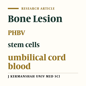 Reconstructing Calvarial Bone Lesions Using PHBV Scaffolds and Cord Blood Mesenchymal Stem Cells in Rat