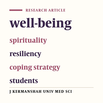 The relationship between spirituality, resiliency and coping strategies with students' psychological well-being