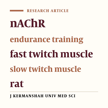 The effect of endurance training on amount of nicotinic zcetylcholine receptors (nAChR) in fast and slow twitch muscle of male Wistar rats