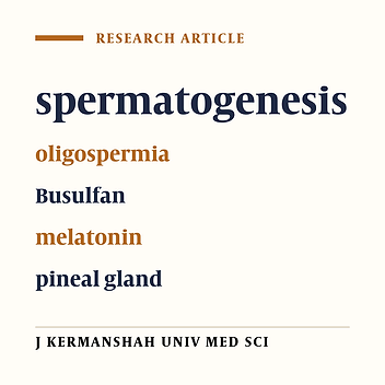 An investigation into the effect of exogenous melatonin on spermatogenesis of pinealectomised busulfan induced oligospermic adult rats