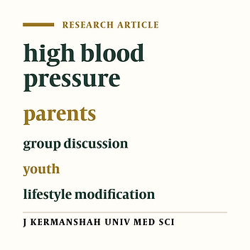 The impact of group discussion with high school youth on lifestyle of their parents having high blood pressure