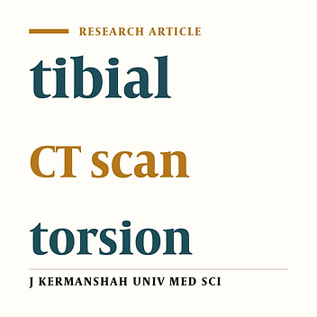 The comparison of CT-scan and laboratory measures in the assessment of tibial torsion