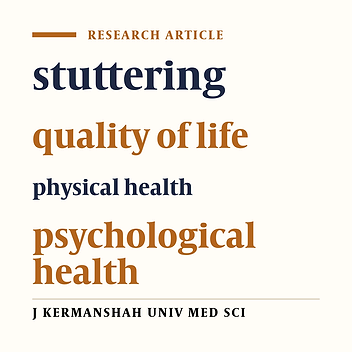 Comparison of quality of life in people who stutter and normal individuals
