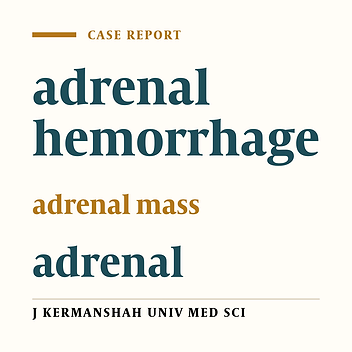 Isolated unilateral adrenal hemorrhage (case Report)