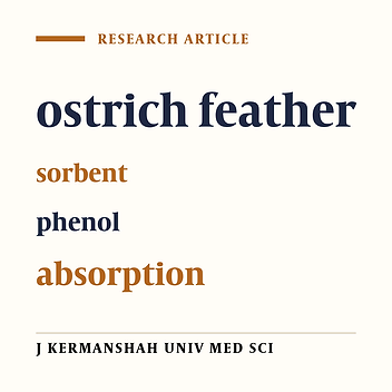 The feasibility study of ostrich feathers in removing phenol from aqueous solution