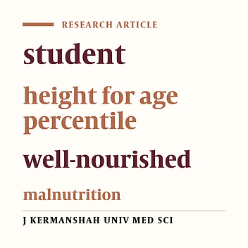 The comparison of height for age index with normal distribution in Eslamabade-Gharb students (2007-8)