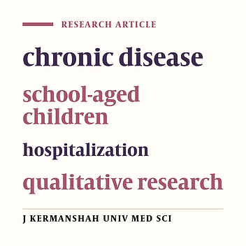 School-aged children experience about hospitalization: A qualitative study