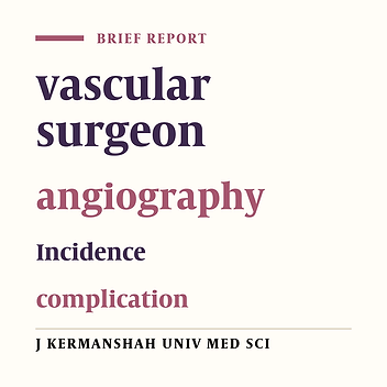 Angiographic complications of vascular surgery in Imam Reza Hospital in Kermanshah 2010-2011