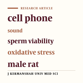 The individual and simultaneous effect of the microwaves and sharp sound on sperm viability and total antioxidant capacity of plasma in male rats
