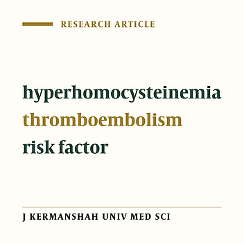 Plasma Homocystein elevelsin subjects with Deep Vein Thrombosis (DVT) and non- DVT