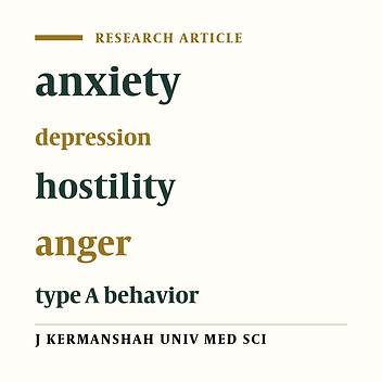 Psychosocial risk factors in patients with cardio-vascular diseases in Kermanshah (2006)