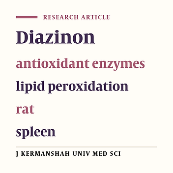 Acute effect of diazinon on lipid peroxidation level and activities of antioxidant enzymes in rat spleen