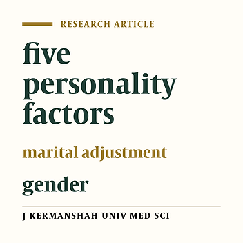 The role of personality trait dimensions and gender on predicting marital adjustment