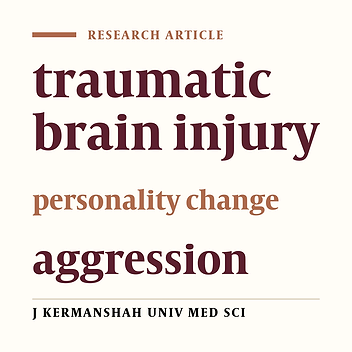 Aggressive personality characteristics and it’s determinant factors in patients with traumatic brain injury