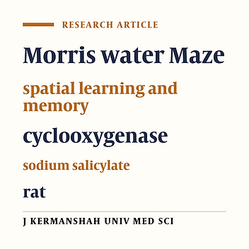 The effect of sodium salicylate injection on spatial learning and memory of rat