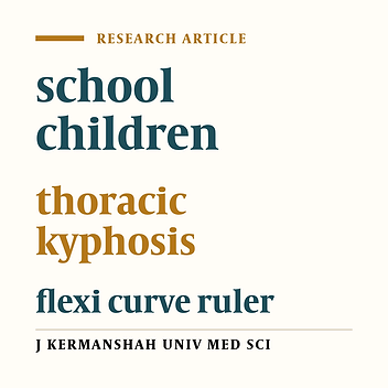 Normal range of thoracic kyphosis in 13 to 18 years old healthy schoolboys in Kermanshah (2008)