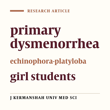 The effect of Echinophora-platyloba on primary dysmenorrhea
