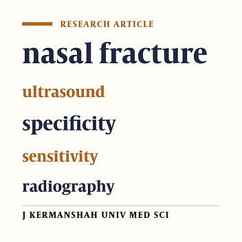 Diagnostic value of ultrasound for identification of nasal fracture