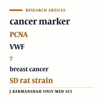 Studies of some cancer markers and blood factors in DMBA- induced breast cancer in SD rat strains