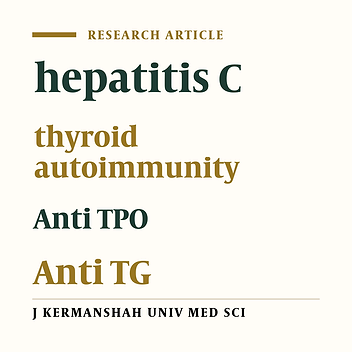 Autoimmune thyroid disorder in patient with chronic hepatitis C before treatment