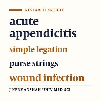 Comparison of simple legation of the appendix with purse string diving appendectomy complication